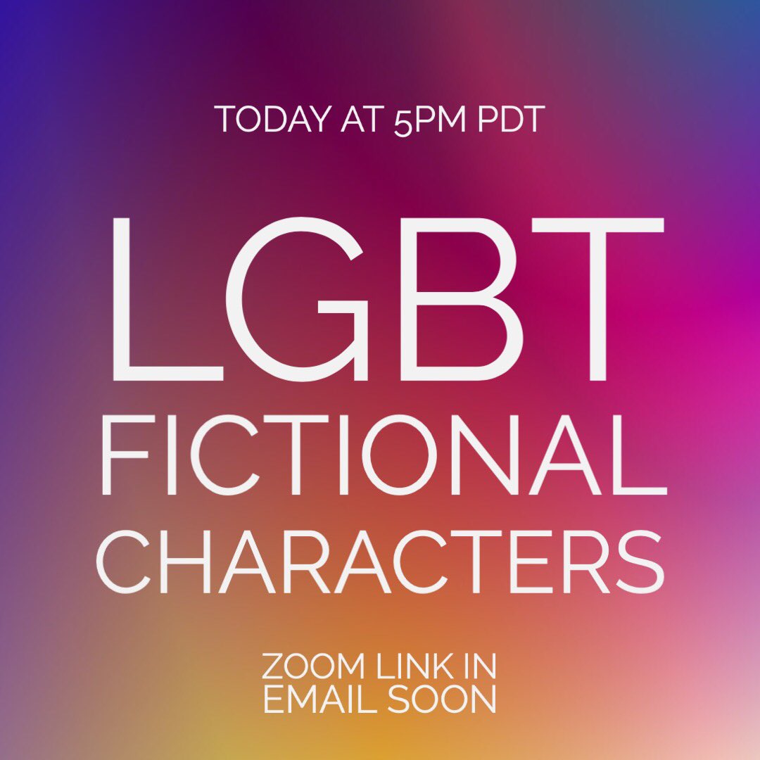USFCAprism's tweet photo. Tonight will be our LGBT Fictional Characters meeting, where Lauren will lead a discussion about LGBT fictional characters throughout history and the evolution of what representation has looked like and meant for the community. We‘ll meet @ 5PM PDT. Expect a Zoom link email soon! https://t.co/ljXHvJnILD