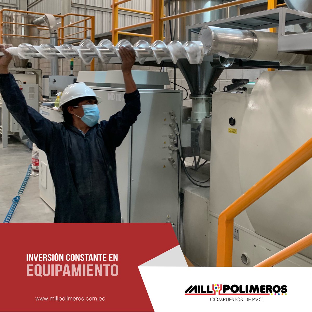Para optimizar la producción y calidad de nuestros productos contamos con una constante inversión en equipamiento. ✅

#millpolimeros #compuestosdepvc #pvc