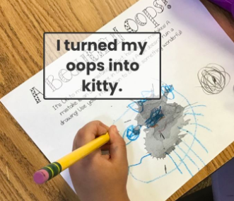 BellflowerTech's tweet image. Kindergartens learn that mistakes happen, but we can turn turn into something beautiful! @Seesaw #BellflowerWay