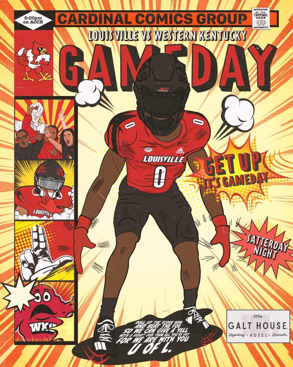 LouisvilleFB's tweet photo. Finally....IT'S GAMEDAY!

🕗: 8:00 PM
📺: @accnetwork
💻: https://t.co/uXCJThDeGo
📻: https://t.co/OCp9zcbLad
TuneIn: https://t.co/Do0JD1ArGb

#BeatWKU | #GoCards https://t.co/aElmZqq2qj