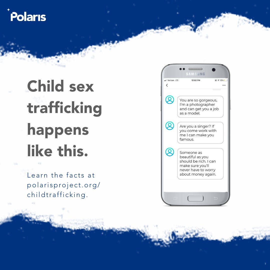 Polaris_Project's tweet photo. Child sex trafficking is real. Kidnapping rings and complicated conspiracies about child sex trafficking most likely are not. Learn more: https://t.co/QwT3P0POrv 

#childtrafficking #childsextrafficking #humantrafficking #endhumantrafficking https://t.co/kwURHXtneM