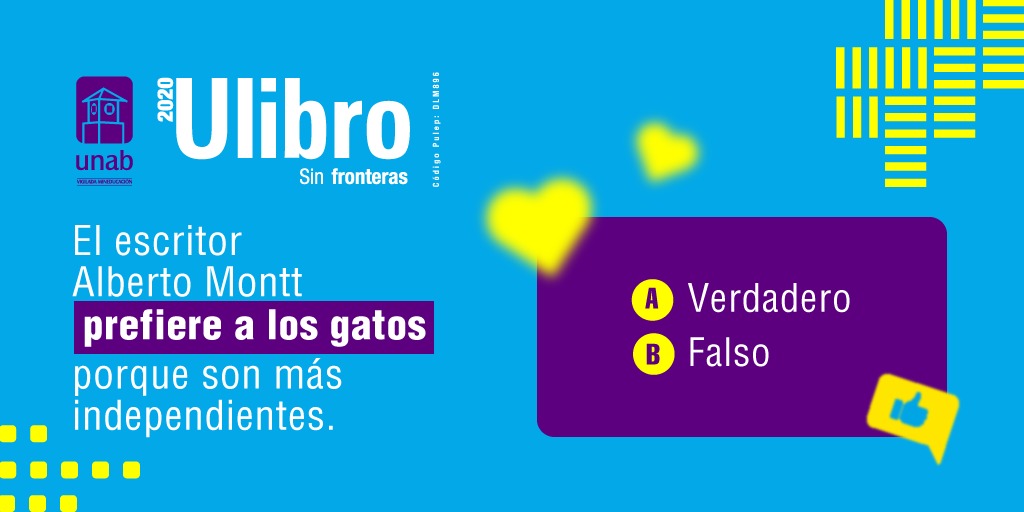 Ulibro's tweet photo. ¡Concurso!🤩 Participa aquí 👇 y podrás ganar uno de los libros que fueron protagonistas en #Ulibro2020➡️
Responde estas preguntas y comenta tus respuestas lo más pronto posible en este hilo⤵️ Se premiarán los primeros 3 usuarios que acierten antes de las 4:00 p.m 🕔 https://t.co/KmnEi9g14a