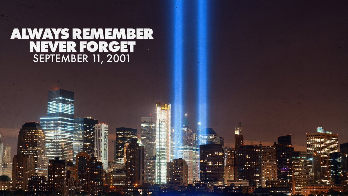 We will #NeverForget the brave men and women lost on September 11th, 2001.  

Today, we honor them. 🇺🇸