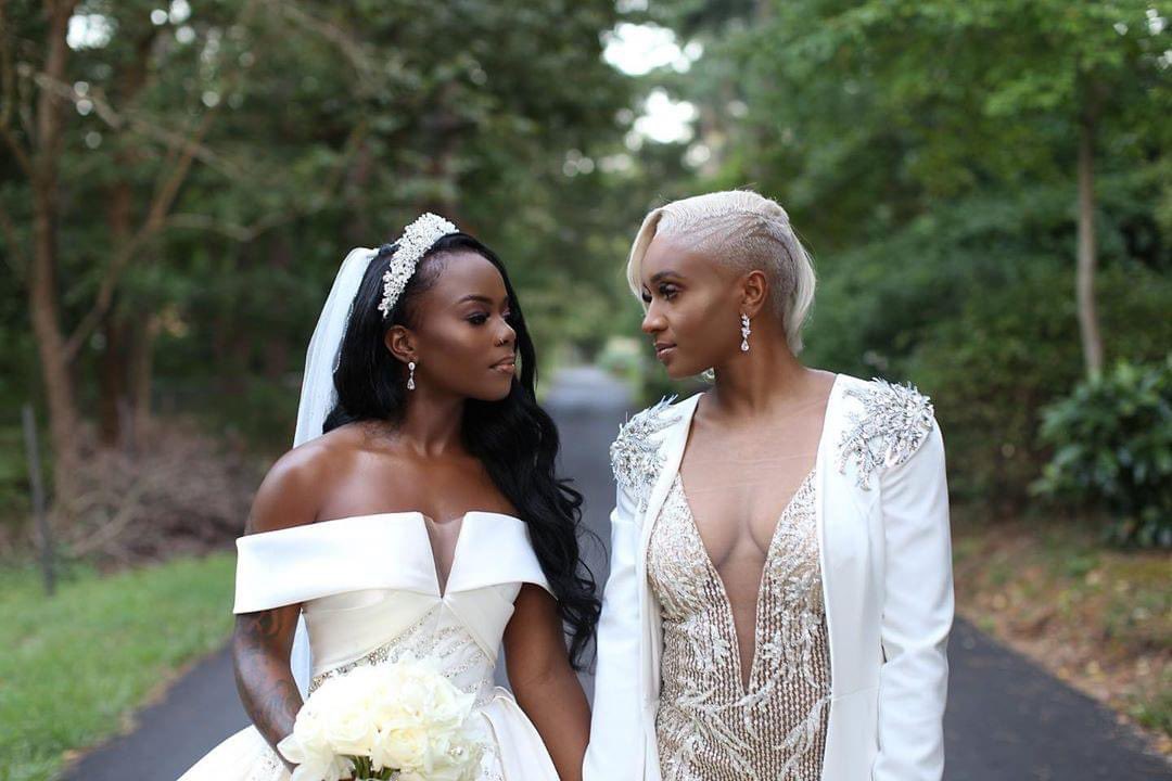 Allafricanlgbtq's tweet photo. Congratulations to Mrs &amp; Mrs Buffins
@prncess_sevyn_fanpage 
@sevynthestylist 
@hardbodyprincess
Odiham Buffins Corner
#lovewins
#blacklove https://t.co/cpXlpOgODQ