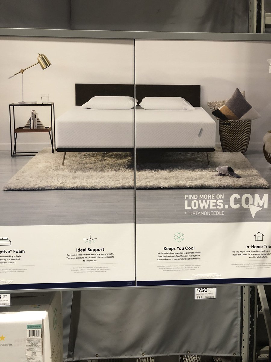 IndigoHomeDecor's tweet photo. @Lowes I was curious if you can tell us who the manufacturer is of this bed and does it come in a king? Thanks. https://t.co/9O06wUJcfd