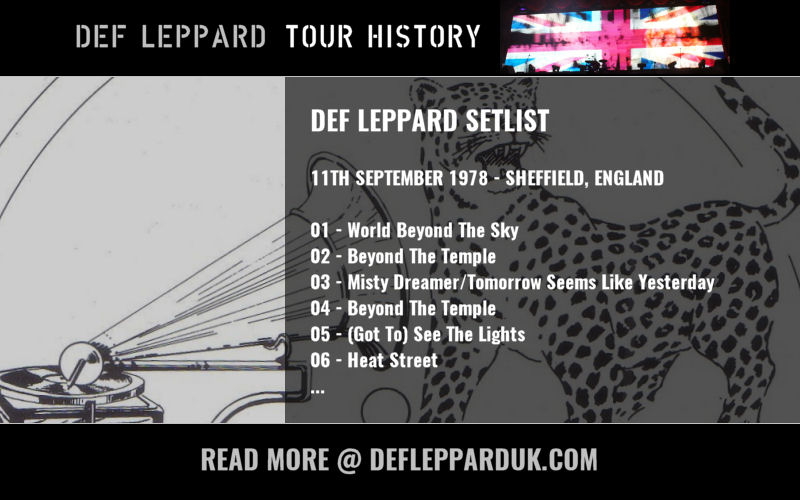 dltourhistory's tweet photo. #DefLeppard played a show in
#Sheffield ENGLAND 🏴🇬🇧 42 Years Ago on this day in 1978
#PeteWillis #setlist #SteveClark #TheLimitClub
https://t.co/RAq9984O3N https://t.co/yJKVtXrIN5