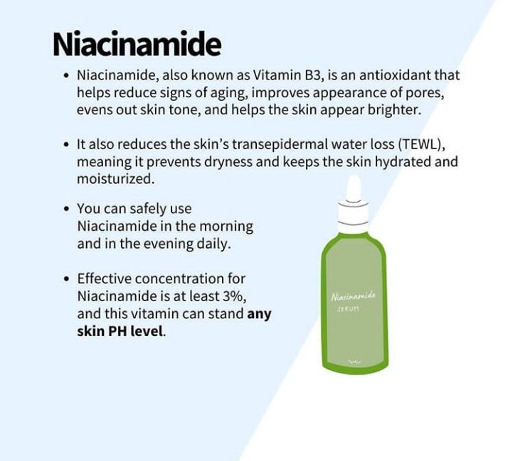 Niacinamide: this one is just everyone's favorite.