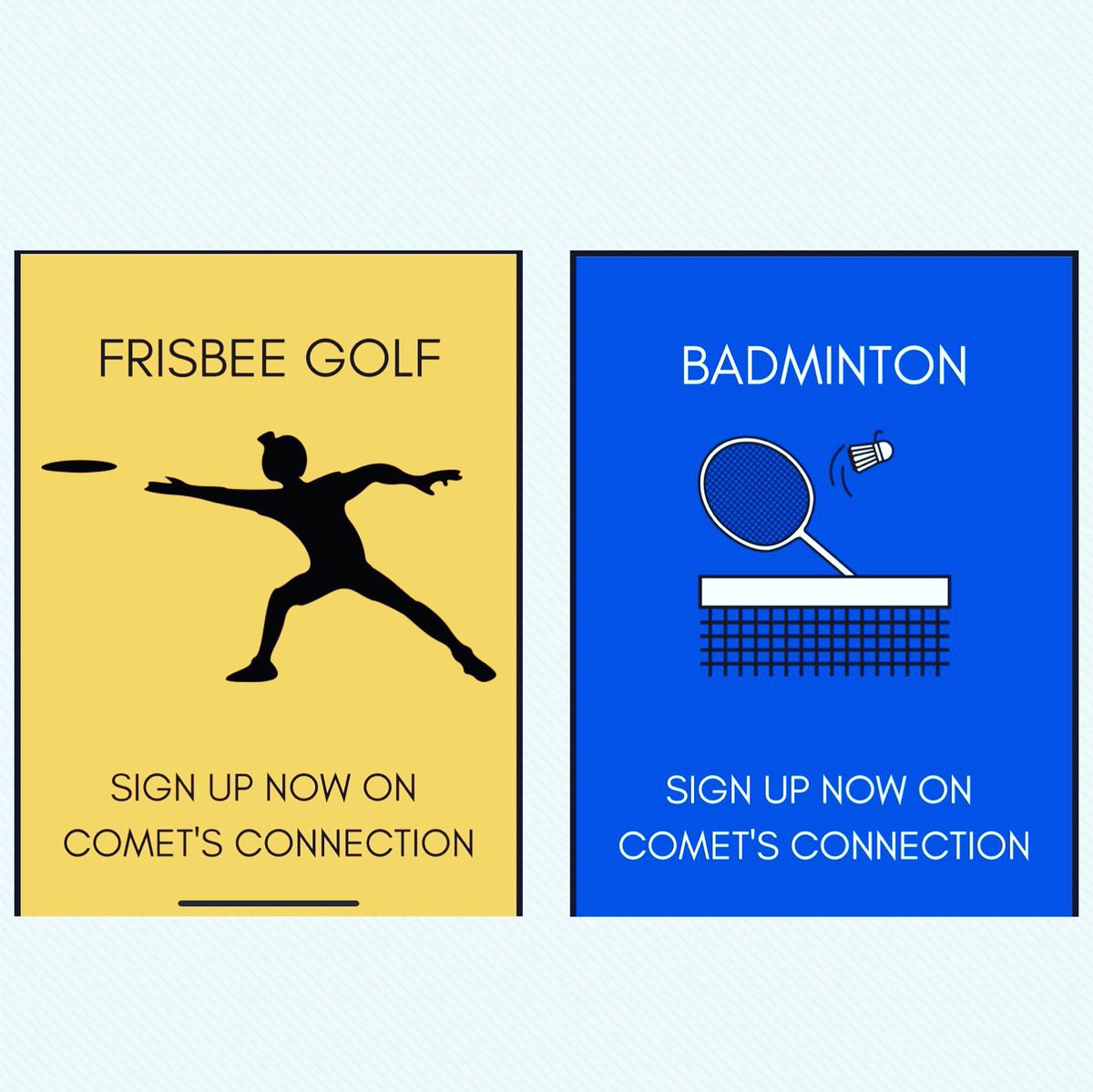 CspIntramurals's tweet image. Introducing our first leagues of the new year!! Frisbee golf will be Thursdays at 5pm in the Knoll.  Badminton will in Thursday’s at 7:30pm in the GC.
