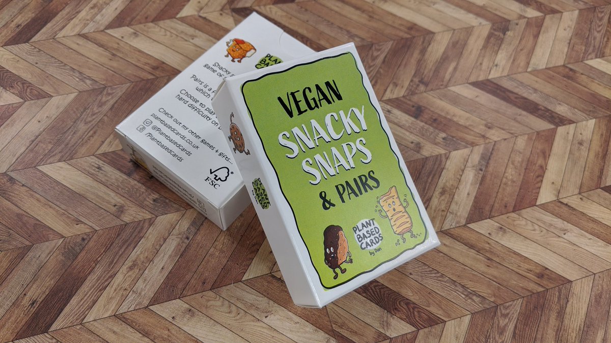 plantbasedcards's tweet photo. *BRAND NEW* Just launched a new vegan exclusive 'Vegan Snacky Snaps &amp; Pairs' with 3 difficulty levels for both games to make snapping more fun! Please Share 😃🌱 #Vegan #veganism #vegans #veganlife #plantbased 
https://t.co/iY2P4hvmP3 https://t.co/6ymf3SPKP2