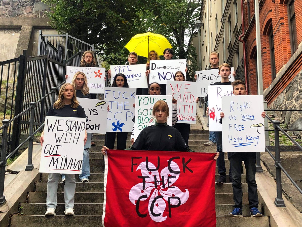 LivNaslund's tweet photo. #FridaysForFreedom #FreeHongKong #fucktheccp https://t.co/daOiX2NC2Y