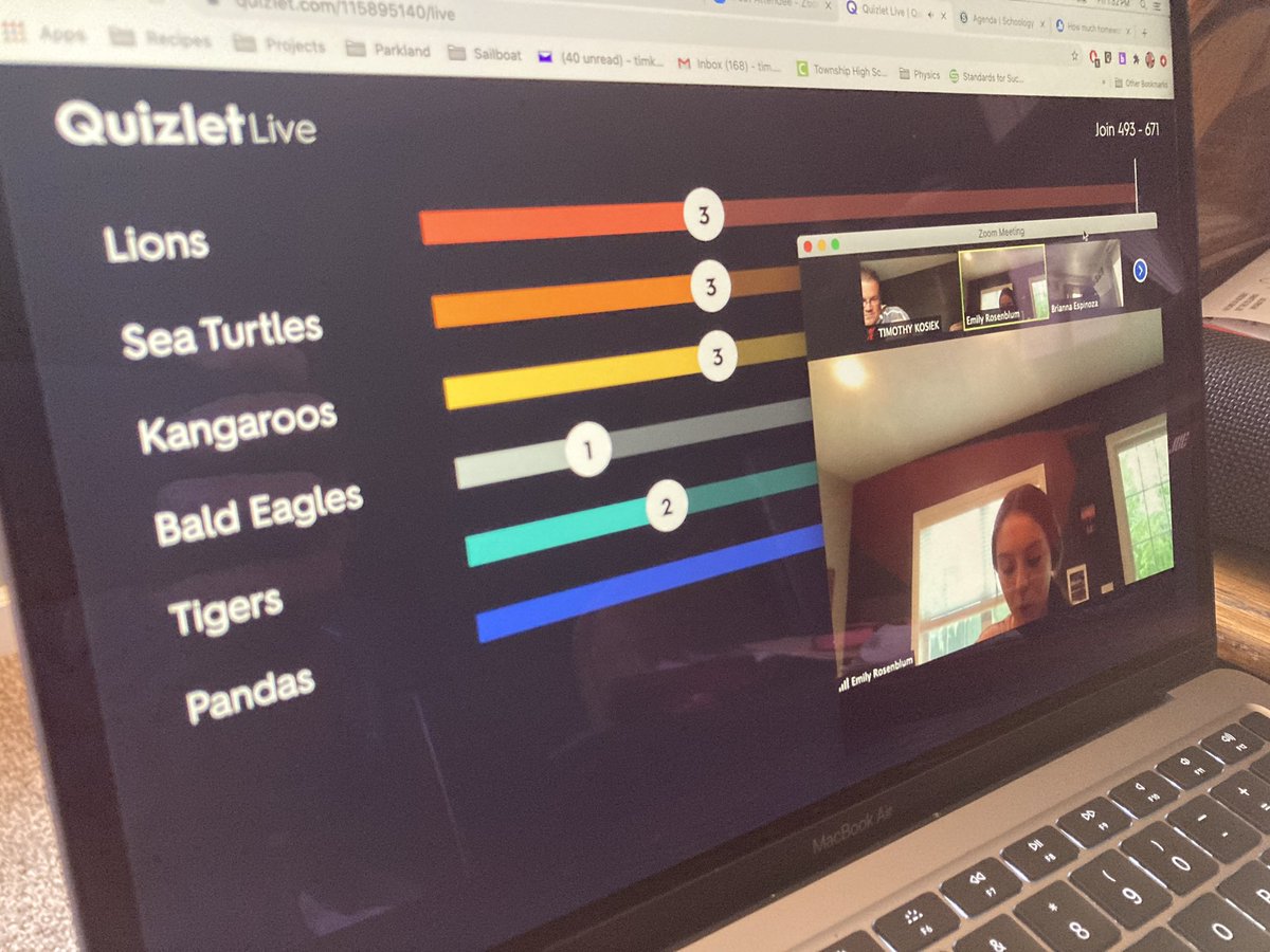KozKnowz's tweet photo. I had SO much fun in College Intro to Ed as students used @quizlet live in breakout rooms to review philosophers followed by competing in a @gimkit game created and led by one of our students. We discussed the material and the instructional methods used. Great day! #214EdPrep https://t.co/yOXkdEGADD