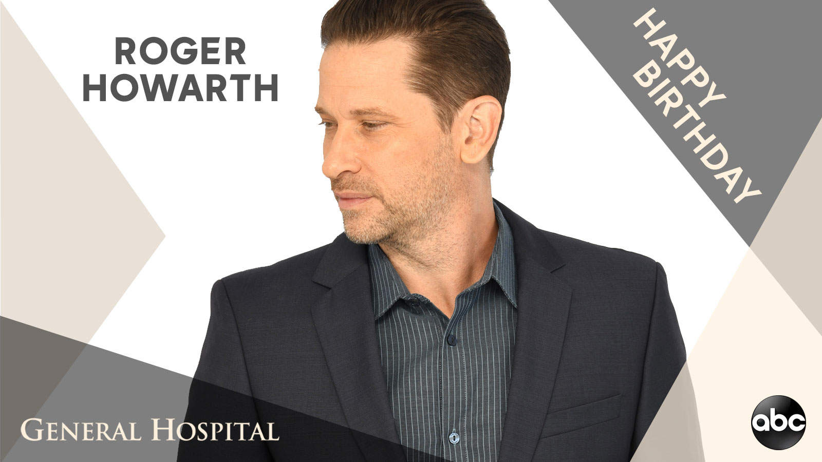 Happy birthday  Please help us wish Roger Howarth a very   