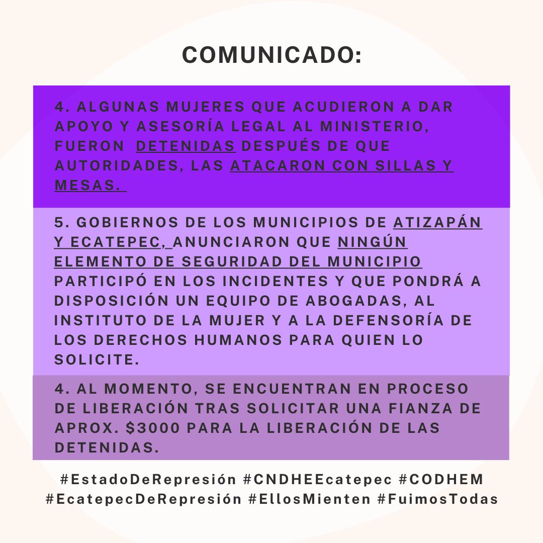 CIDE_fem's tweet photo. Las compañeras del EdoMex tomaron las instalaciones de la CODHEM y fueron expulsadas violentamente por la policía. 
¡No están solas @alfredodelmazo! 
#EdoMexFeminicida 
#EdomexRepresor https://t.co/8bNXNtGE4s
