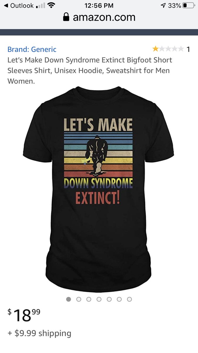 cranerland's tweet photo. @Amazon this shirt your site sells is horrific! There is no known #cure for #DownSyndrome &amp; it implies that individuals with #DS should be extinct. #notok This world needs more #kindness &amp; #compassion not #hate  Being uniformed is not an excuse!!#gigisplayhouse https://t.co/WuHb02WJGT