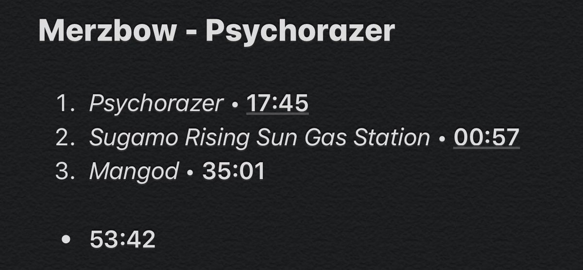 19/107: Psychorazer This album was nothing really special. A bit more progressive in his construction in my opinion, especially in the third (and last) track but otherwise not so much interesting. Not my kind of Merzbow projects, pretty boring.