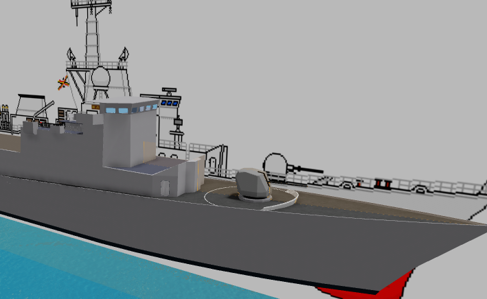 Karel Doorman class frigate F930 Leopold in development.