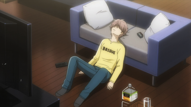 But as the series goes on we watch Taichi begin to drown in his current situation, and the only way for him to not be pulled in further... is to try and swim to the top. However, his weakness in being Chihaya's crutch makes his swim to the top all the more difficult.