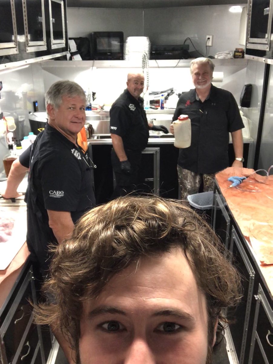 the_new_south's tweet photo. Just finished up meat prep in the trailer with the best team in BBQ. We’re competing in a KCBS sanctioned BBQ competition in Savannah, Georgia this weekend. Feels good to get back out and compete. #competitionislife https://t.co/SQD3jfTNjP