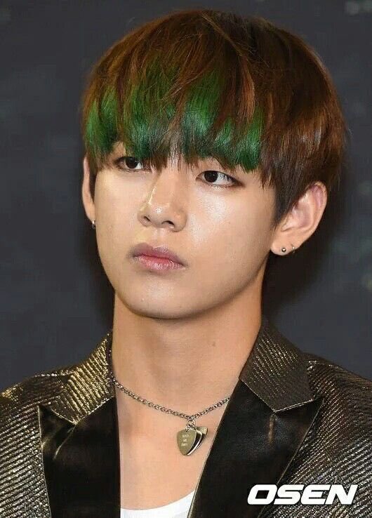 Whos the green hair guy A surge of interest in BTS V at the 2019 Grammy  Awards  KBIZoom