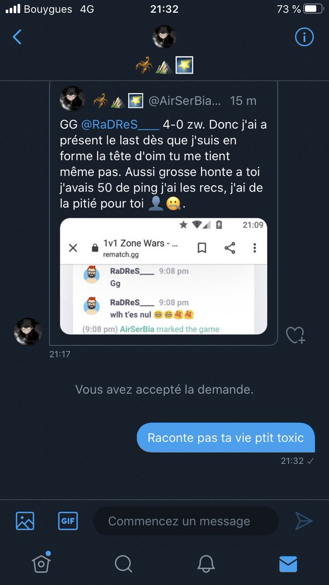 GabZzFN's tweet image. Il vient dans mes dm racontez sa vie qui lui dis que tous le monde s’en fou svp  ?