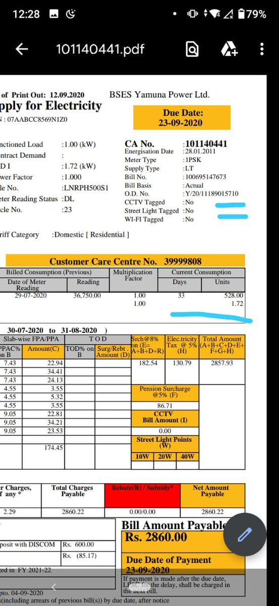 BSES Delhi on Twitter "As you have consumed 528 units in 33 days so