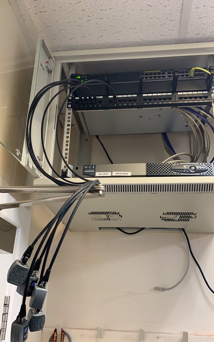 _Amico500's tweet photo. TGIF! Finished a solo network installation in one of the school buildings which didn’t have any networking
- Installed Cab ✅ 
- Run Cat5 ✅ 
- Patch and test ✅ 
- Configure switch ✅

Really pleased with the result! https://t.co/3FgrpuTMXf
