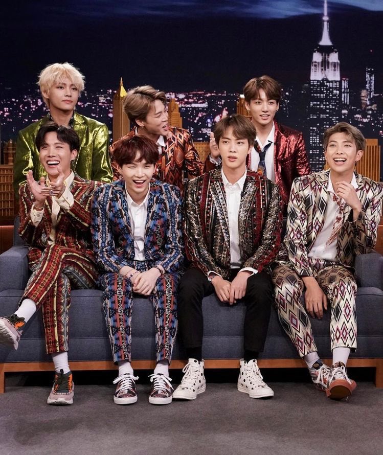 Chimmie Fallon was born on 09/25/18 when  @BTS_twt made their Tonight show debut performing Idol and I’m Fine and Fortnite Challenge!!