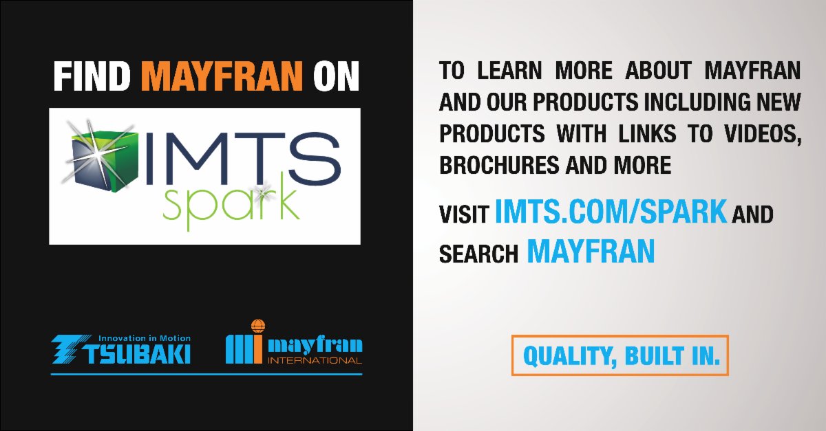 MayfranIntl's tweet photo. Visit our showroom on #IMTSspark to learn more about #Mayfran and our products, including new products, as well as links to videos, brochures, and more. https://t.co/vkV60n5Qql
#ChipandCoolantManagement #ConSep2000 #AutoSludgeBarrier #HPF #HPFLP https://t.co/sDrWEymH1i
