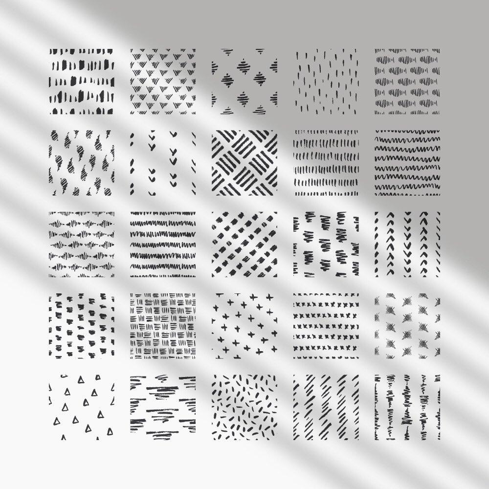 papermoonprints's tweet photo. 50 hand-drawn patterns. Pen and ink doodle patterns. https://t.co/pc9d6sdR6v #patterndesign #patterndesigner #patterndesigners #patterns #vector #drawing #drawings #handdrawn #doodle #doodles #surfacedesign #graphicdesign #illustrator #seamlesspatterns #handdrawnpatterns https://t.co/ZmhzByLWox