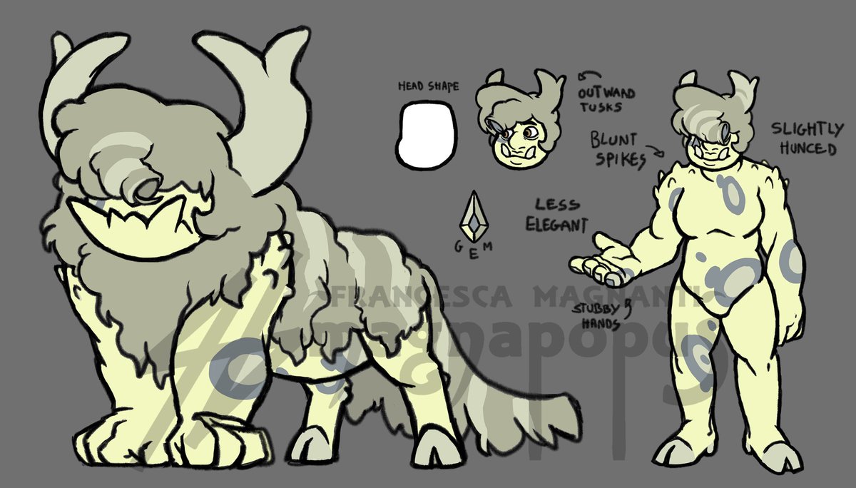 magnapopus's tweet photo. New Enhydro Agate design for my upcoming Original Gems story, enjoy
#StevenUniverseFuture #gemsona #agate #monster #corruption #originalgem #oc https://t.co/XTy80vwW8G