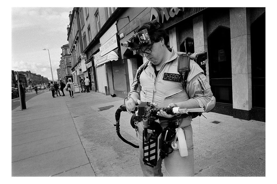 A Ghostbuster outside the Anarkali on Vicky rd, Govanhill, Glasgow Photo  @simonmurphy7