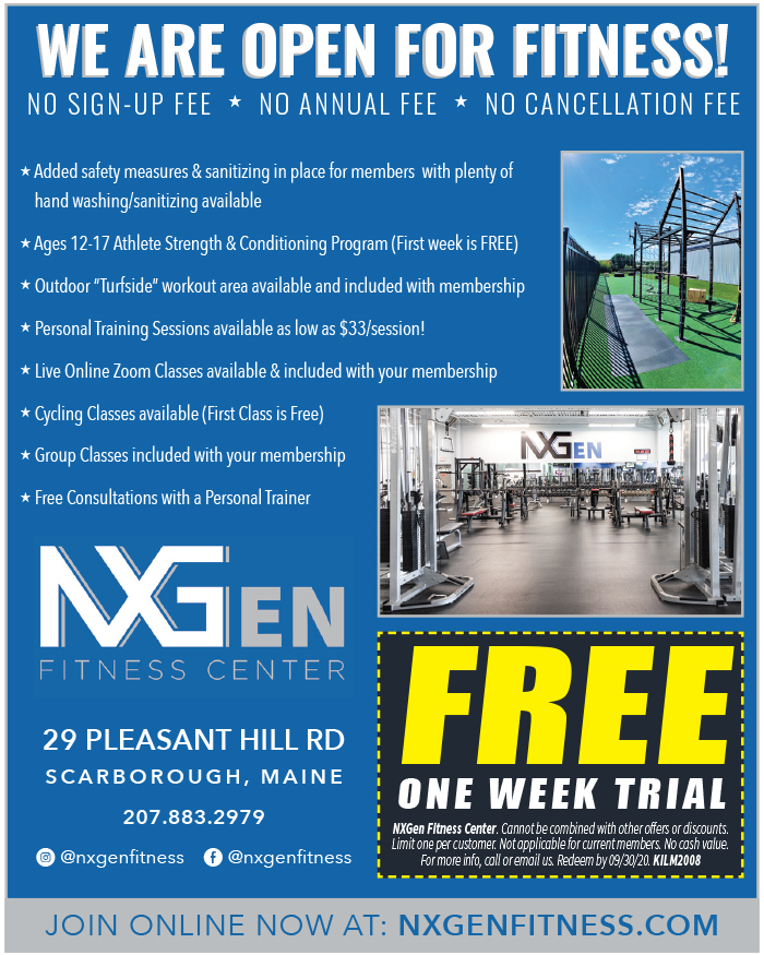 keepitlocalME's tweet image. Get a #FREE #weektrial at NXGen Fitness Center - a #locallyowned #gym with #personaltraining, #yoga, #childcare, &amp;amp; more! Stop by 29 Pleasant Hill Rd in #Scarborough or sign up at nxgenfitness.com. #localbusiness #locallyowned #fitness #getfit #workout #keepitlocalmaine