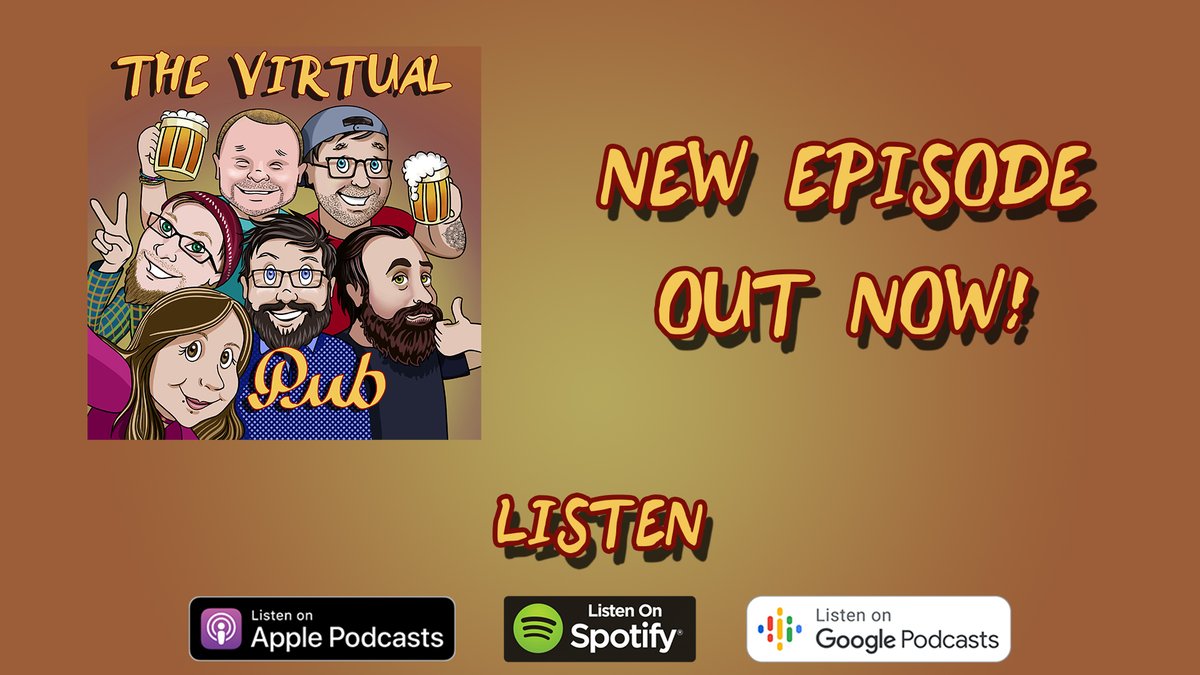 MrJasonEngland's tweet photo. Grab a pint! We had a lot to talk about on this week's @virtualpubpc ➡️ https://t.co/a27L8C76X1 🍻

From @mrmarkdolan being a moron &amp; @RobinHoodEnergy just being pure evil, to strange stories like beer made from a whale's testicle, we go all out!

#PodcastRecommendations #podcast https://t.co/h7vvonJWvo