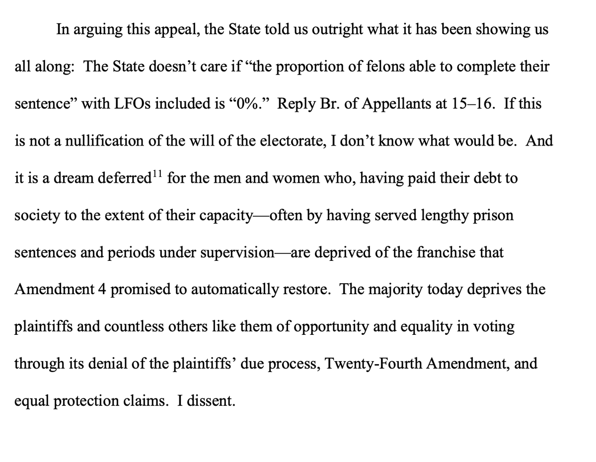 The brief dissent by the court's good Pryor (Jill) gets right to the point: