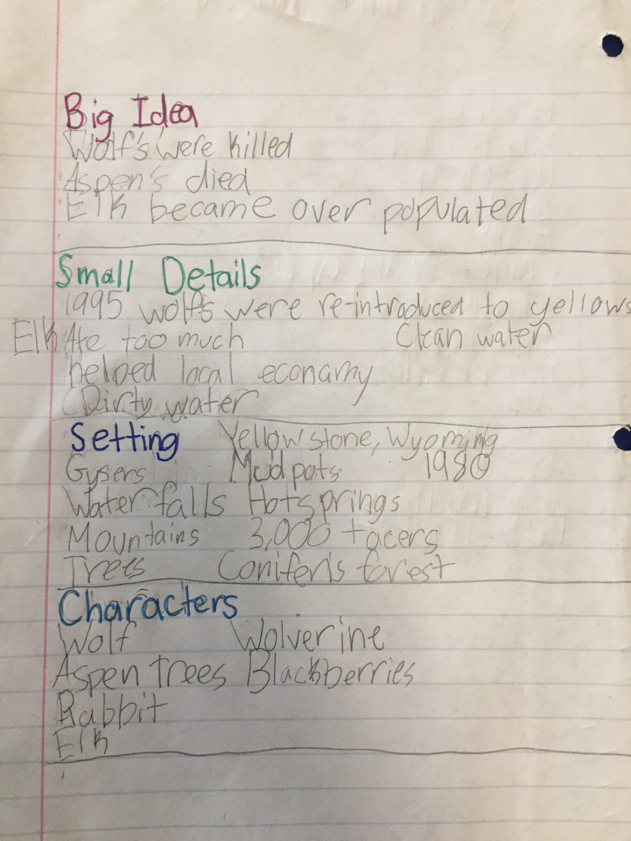 Mrsablund's tweet photo. Today we became science sleuths! We solved the crime of the wolves of Yellowstone, identified big ideas and small details and went on an ecosystem walk. #readwritescience @owpmu @ncte @goMercerEagles https://t.co/smgL3oaQSP