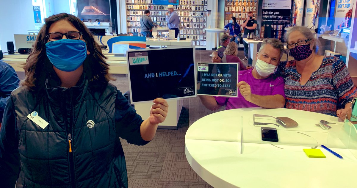 Meggs0614's tweet photo. Welcome to where the skies are always Blue #att #switchseptember #NotOKwithbeingOK @TeamChickaBOOM @okla_phillips @melphillipsOK @Mark_Loy3 @veronicam_tx @ATT https://t.co/LkGdWOS4a7