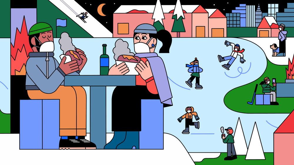 LangeAlexandra's tweet photo. Since the safest place to socialize is outside, cities should start designing ways to make this Covid winter fun @CityLab https://t.co/GvRj40jlWN https://t.co/Rzfoa1frYR