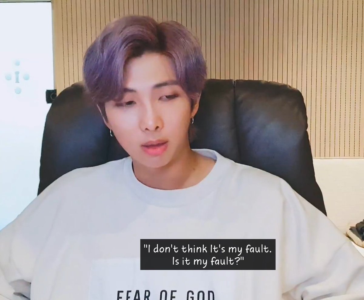 To not give up n fight harder and come out w flying colours. Through the lines, "Thinking if it was my fault?", "Will something be different?" Joon is speaking of the regret n anxiety that works in all of us at the end of a unproductive or miserable or difficult day, which takes+