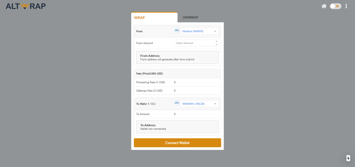 Wrapping and unwrapping Martkist from $Martk to $Wmartk with ease on our soon to launch Platform, Our erc20 token will offer staking and liquidity pool providers #blockchain #Cryptonews #Binance #Bitcoin $eth $doge $btc $defi $algo $link $coti $dot $cro $ocean $sushi #Uniswap