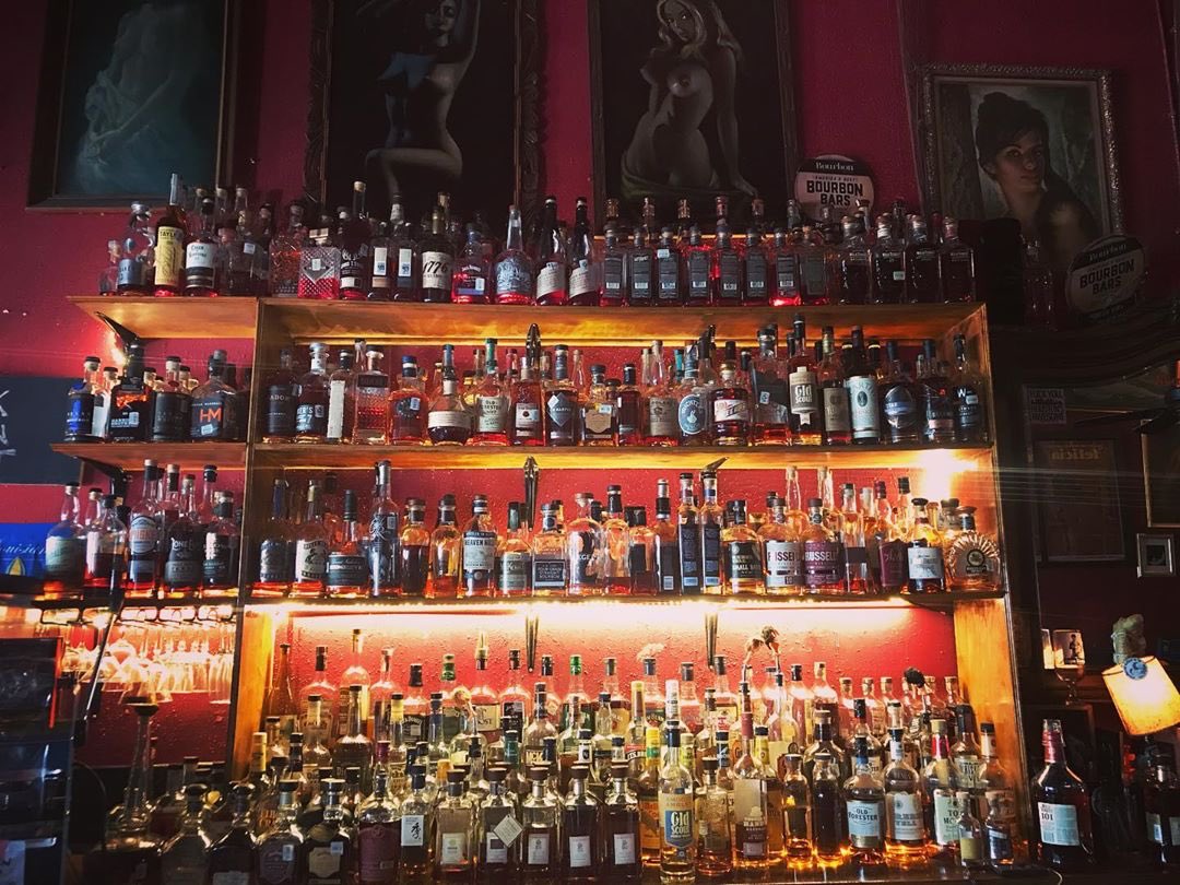 All of the bourbon. ❤️ You know you want some.  We serve cocktails and beer, too. Open until 8pm. Happy Friday!  #poisongirllovesyou #togo #staysafe