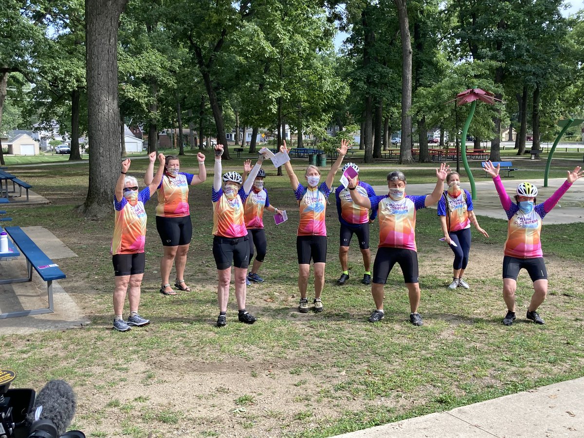 Thanks to our riders and all who joined us today both in-person and virtually to make this such a special day. #cyclingwithsisters