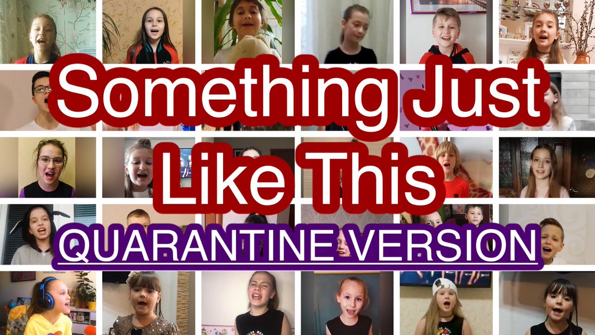 Watch this cover video of The Chainsmokers &amp; Coldplay - "Something Just Like This" cover by COLOR MUSIC (Quarantine Version): youtube.com/watch?v=_t-1fR…

#singing #music #singer