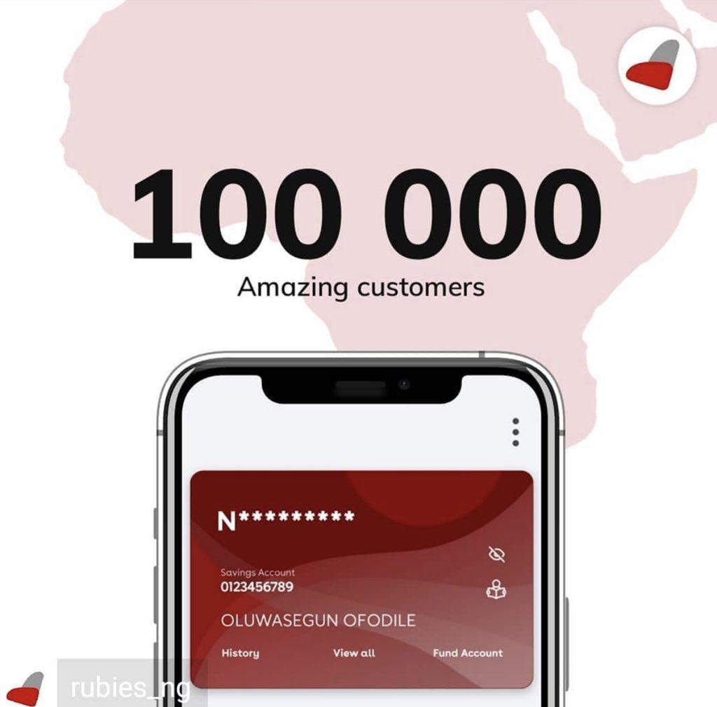 segalink's tweet photo. I hope you are enjoying the new @rubies_ng update on Android and IOS? Do share the changes you’ve noticed. #BankFree #ChooseFreedom #RubiesBank Thank you #100Kcustomers 🙏🏽 https://t.co/l1NtUUhlV3