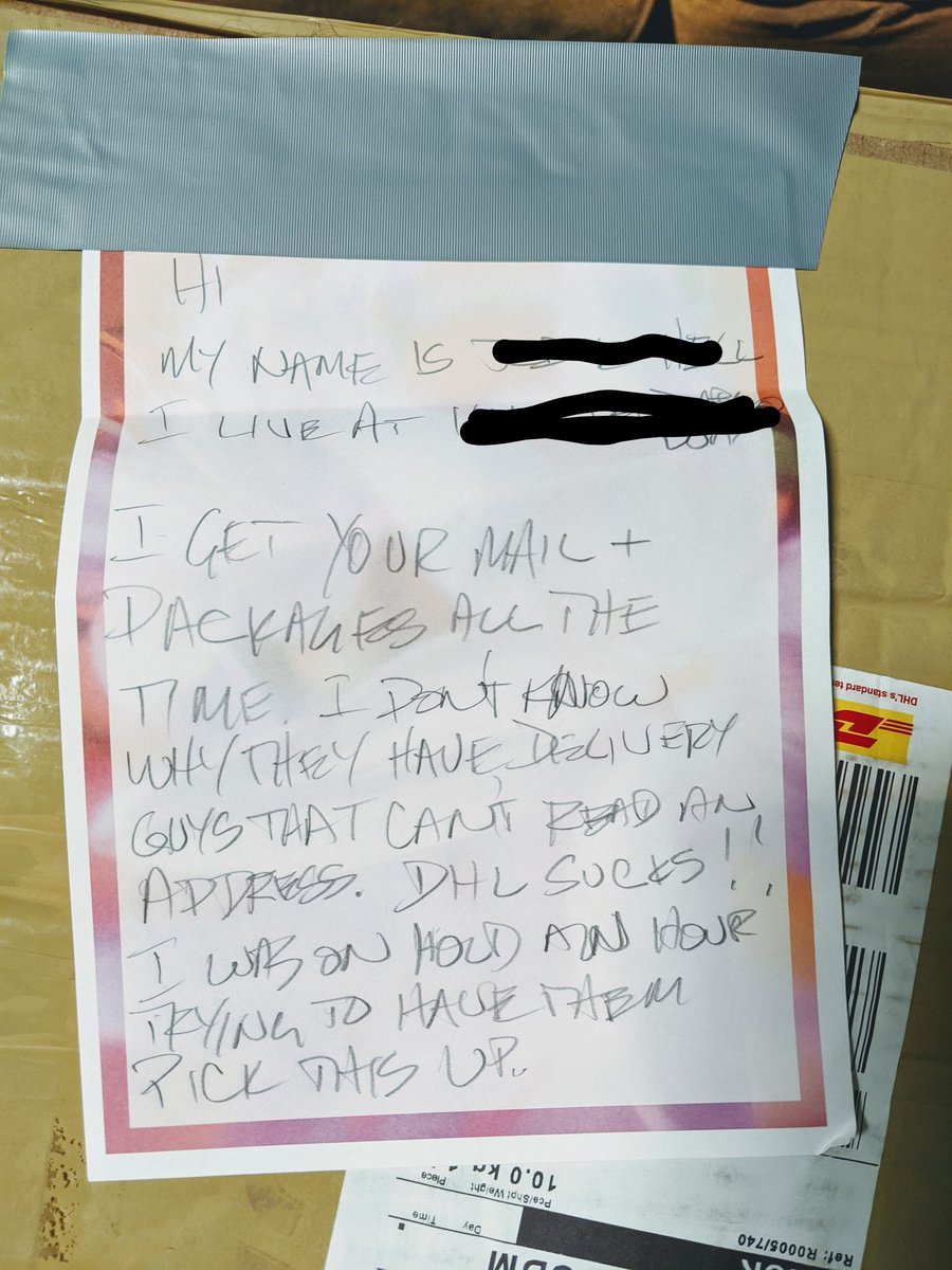 viswavikyath's tweet photo. @DHLUS.. Why do you guys deliver all my packages to the wrong address? https://t.co/hfU6chfUqN