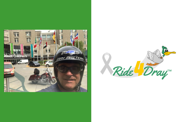 ChrisMacRSM's tweet photo. Continue to support my colleague @ClarahanJim, who is now halfway through his two-month, 10,000-mile motorcycle ride for his grandson, Dray! #Ride4Dray https://t.co/OnO9ihRKsq https://t.co/K49zqybGzL