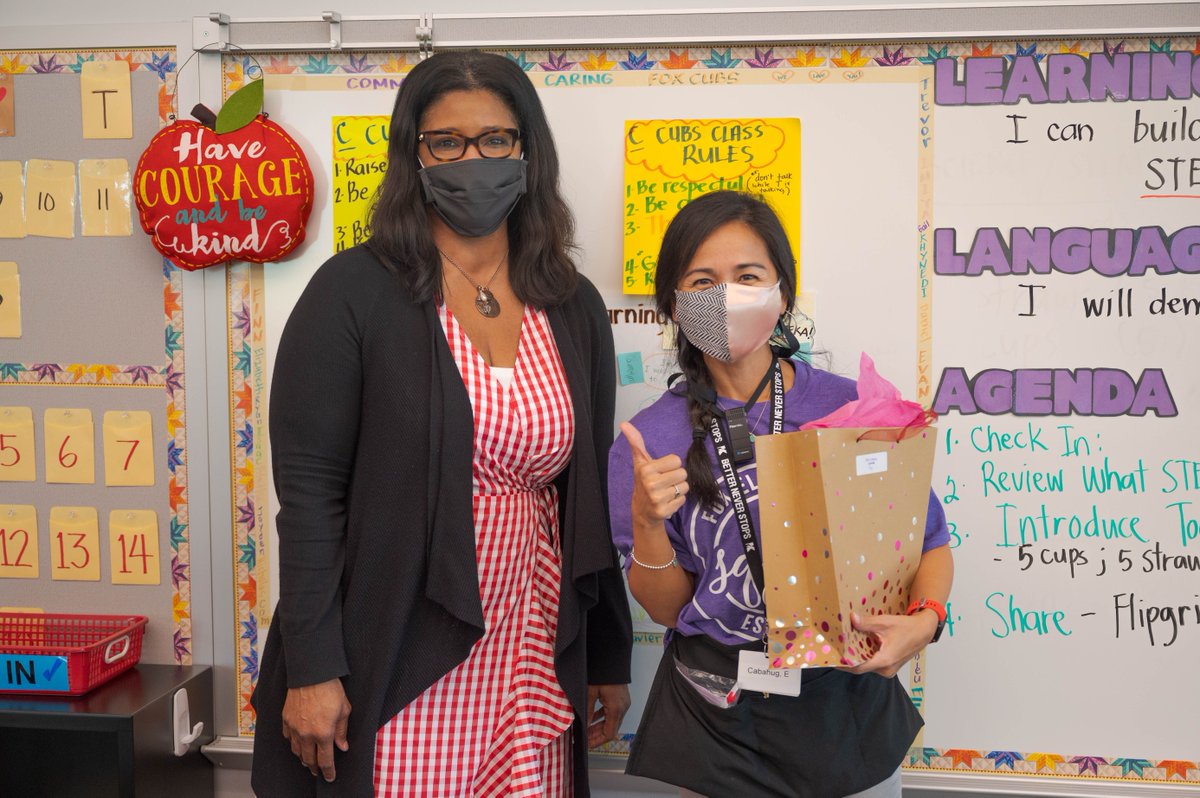 Congrats to the <a href="/KohrvilleKISD/">Kohrville Elementary</a> Teacher of the Year Ellen Cabahug who is now at Fox Elementary. Thank you for choosing to serve and share your talents as part of the #KleinFamily! #KleinFourthDay