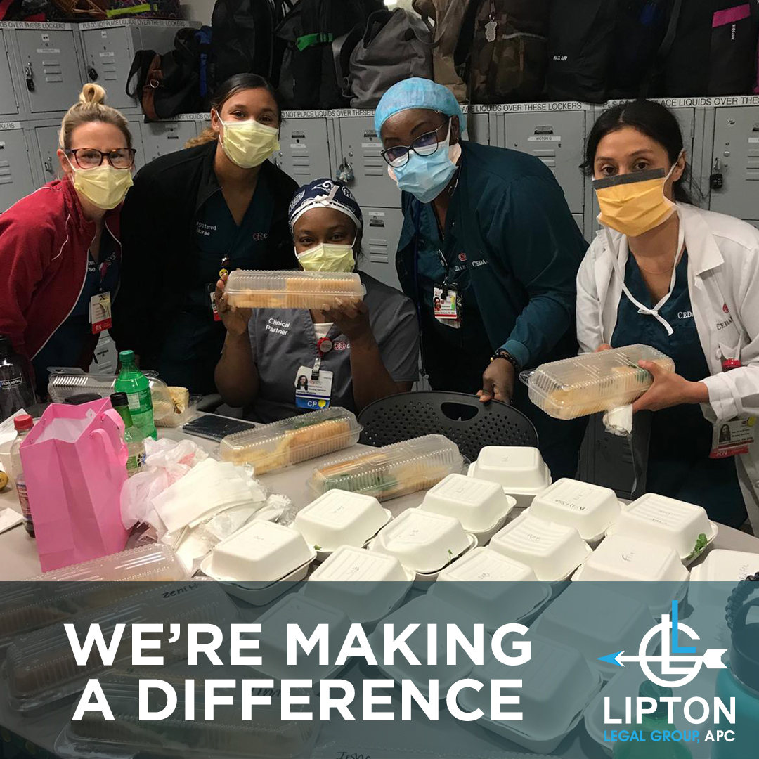 LiptonLegal's tweet photo. #ThrowbackTuesday - Lipton Legal Group’s accident relief refund where we were able to supply meals to first responders in the Greater Los Angeles area. We had the amazing opportunity to partner with @innoverhealth and we couldn’t be anymore grateful to do this. https://t.co/nMqvxff78Y