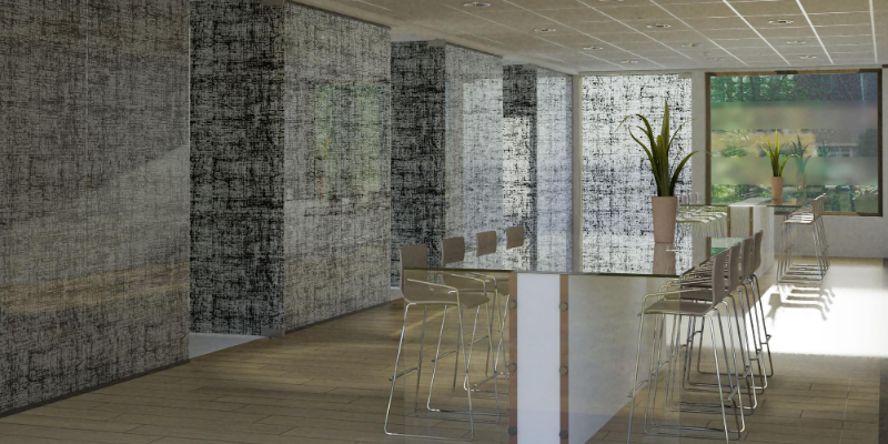 Timmers_BV's tweet photo. Design glas biedt grenzeloze mogelijkheden, met o.a. teksten, patronen of foto's. De bedrukking wordt dmv thermische behandeling met het glas versmolten. Design glas wordt vaak gebruikt in ziekenhuizen, horeca of in kantoorgebouwen. #glas #binnenhuisarchitectuur #interieurbouw https://t.co/OHZkIXMmcy