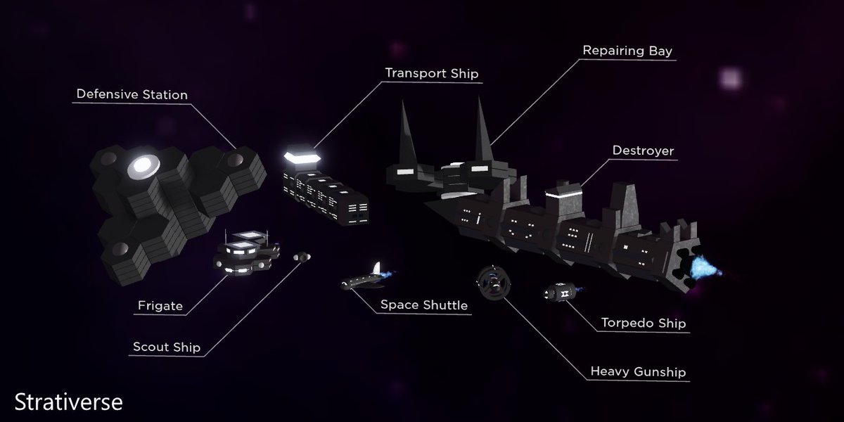 Strativerse's tweet photo. New spaceships! Another step towards Alpha stage.
Some names are not definitive. https://t.co/h4OtgZn2dV