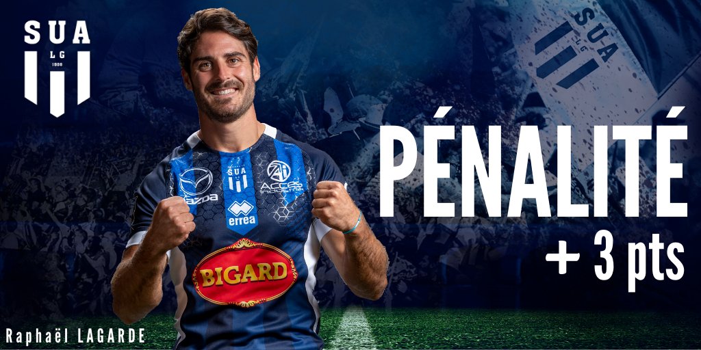 agen_rugby's tweet photo. 49' 🎯
Nouvelle pénalité pour @agen_rugby suite à ce plaquage haut d'un Palois.
Et Raphaël Lagarde continue son sans faute !
24-18
#SPSUA #J2TOP14 https://t.co/9YOBQMtJLN